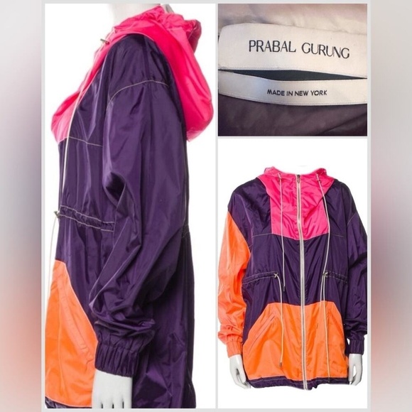 Prabal Gurung Luxury Colorblock windbreaker- S - Picture 7 of 16